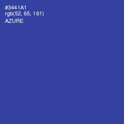 #3441A1 - Azure Color Image