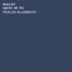 #34445F - Pickled Bluewood Color Image