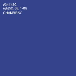 #34448C - Chambray Color Image