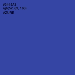 #3445A3 - Azure Color Image