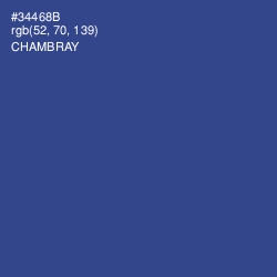 #34468B - Chambray Color Image