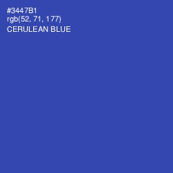 #3447B1 - Cerulean Blue Color Image
