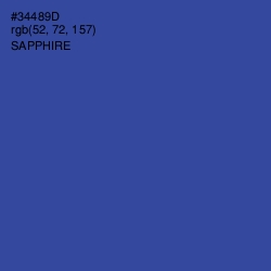 #34489D - Sapphire Color Image