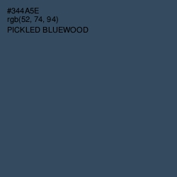 #344A5E - Pickled Bluewood Color Image