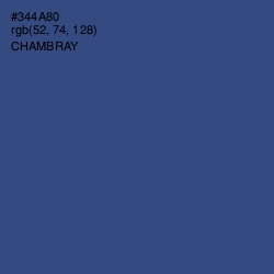 #344A80 - Chambray Color Image