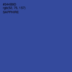 #344B9D - Sapphire Color Image