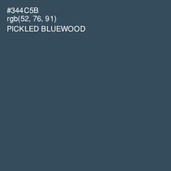 #344C5B - Pickled Bluewood Color Image