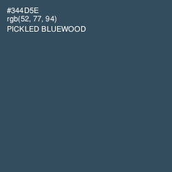 #344D5E - Pickled Bluewood Color Image