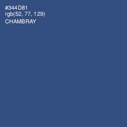 #344D81 - Chambray Color Image