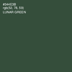 #344E3B - Lunar Green Color Image