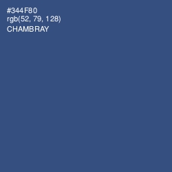 #344F80 - Chambray Color Image