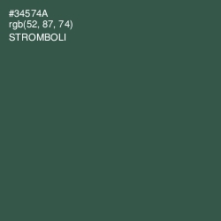 #34574A - Stromboli Color Image