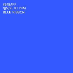 #345AFF - Blue Ribbon Color Image