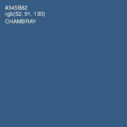 #345B82 - Chambray Color Image