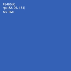 #3460B5 - Astral Color Image