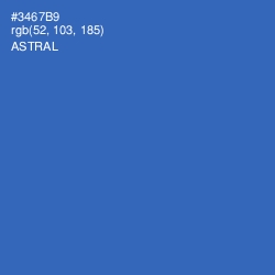 #3467B9 - Astral Color Image