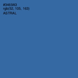 #3469A3 - Astral Color Image