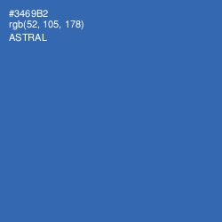 #3469B2 - Astral Color Image