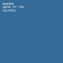 #346B99 - Calypso Color Image