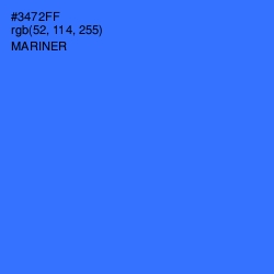 #3472FF - Mariner Color Image