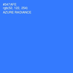 #347AFE - Azure Radiance Color Image