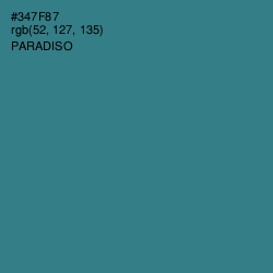 #347F87 - Paradiso Color Image