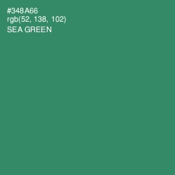 #348A66 - Sea Green Color Image