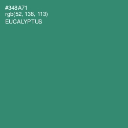 #348A71 - Eucalyptus Color Image