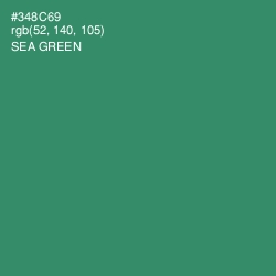 #348C69 - Sea Green Color Image