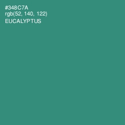 #348C7A - Eucalyptus Color Image