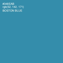 #348EAB - Boston Blue Color Image
