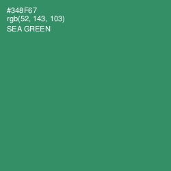 #348F67 - Sea Green Color Image