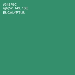 #348F6C - Eucalyptus Color Image
