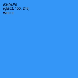 #3496F6 - Dodger Blue Color Image