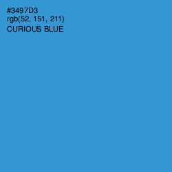 #3497D3 - Curious Blue Color Image