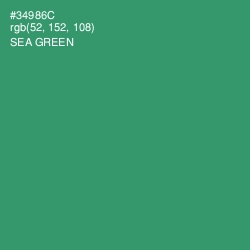 #34986C - Sea Green Color Image