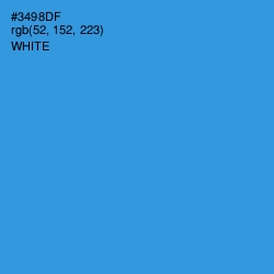 #3498DF - Curious Blue Color Image