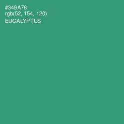 #349A78 - Eucalyptus Color Image