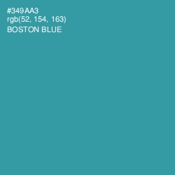#349AA3 - Boston Blue Color Image