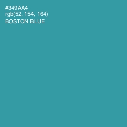 #349AA4 - Boston Blue Color Image
