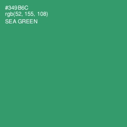 #349B6C - Sea Green Color Image