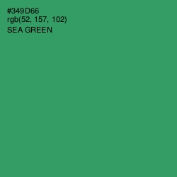 #349D66 - Sea Green Color Image