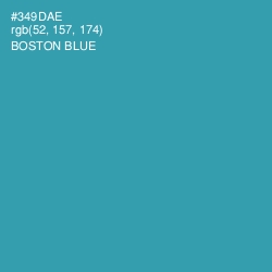 #349DAE - Boston Blue Color Image