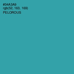#34A3A9 - Pelorous Color Image
