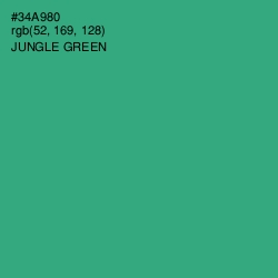 #34A980 - Jungle Green Color Image
