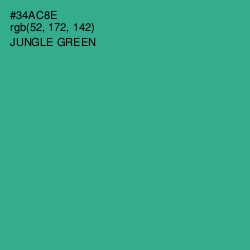 #34AC8E - Jungle Green Color Image