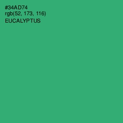 #34AD74 - Eucalyptus Color Image