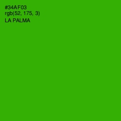 #34AF03 - La Palma Color Image