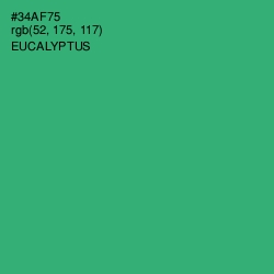 #34AF75 - Eucalyptus Color Image