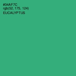 #34AF7C - Eucalyptus Color Image